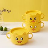 Khay Đựng Thức Ăn Cho Bé Cao Cấp Hình Gà Vàng 