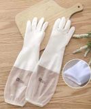  Găng tay siêu dai lót nỉ bo chun trợ thủ nhà bếp - Loại Dài Siêu Dai, Có Dây Chun Chống Tuột 