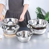  Bộ 5 Thau Rổ Không Gỉ Inox Cao Cấp-Sét 5 Rổ Bằng inox Size 18 - 26 cm,thoát nước nhanh chóng 