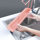  Kệ Gác Rửa Chén Tiết Kiệm Không Gian, Có Giá Treo Khăn Bằng Nhựa Dài Co Giãn Có Giá Treo Khăn, 5612 - 2 