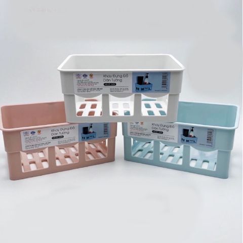  Khay Đựng Đồ Dán Tường Siêu Dính Size bé 5698 Nhà Tắm Nhà Bếp Tiện Lợi Đa Dụng Nhựa Việt Nhật Cao Cấp 