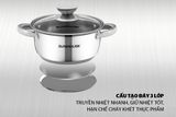  Nồi Inox 3 Đáy Sunhouse 