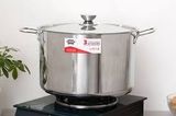  Nồi inox 3 đáy nắp inox 32 cm Sunhouse SHG300-32 chính hãng 