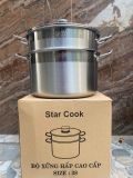  Bộ Nồi Xửng Hấp Inox  Starcook 28cm 