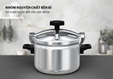  Nồi áp suất nhôm Sunhouse  SHA8604 - 6L chính hãng ( trắng - vàng) 