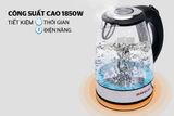  Bình đun siêu tốc thủy tinh Sunhouse 1.7 lít SHD1217 Đen 