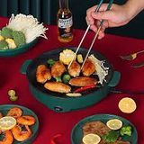  Bếp Nướng Điện, Chảo Nướng Điện Không Khói 600W Chống Dính Đa Năng BBQ Tại Nhà Shanban 26cm 