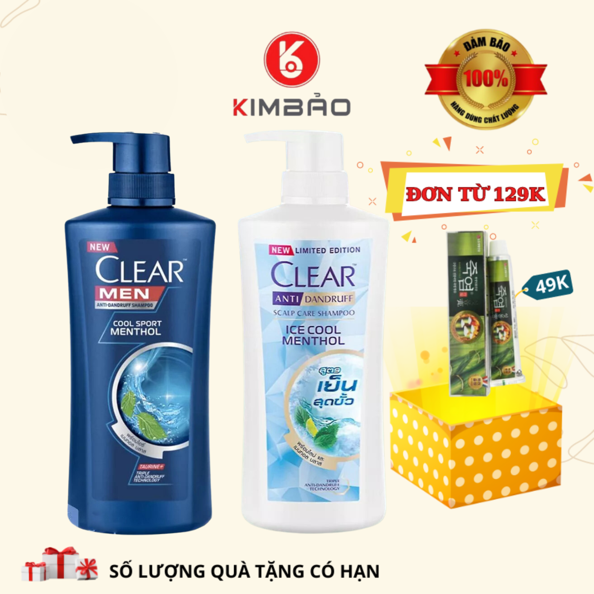Dầu Gội Clear Thái Lan 480ML Công Thức Nutrium – Shop Kim Bảo