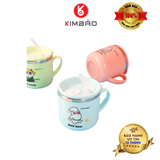  Ly Cốc Uống Nước Giữ Nhiệt Inox Có Tay Cầm Kèm ống Hút Cho Bé 250ml 