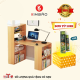  Bàn Làm Việc - Bàn Máy Tính Kèm Kệ Sách 