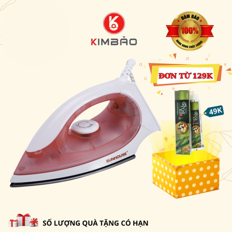  Bàn Ủi Khô Sunhouse Shd1072 Hồng 