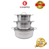  Bộ 3 Nồi Inox Sony 