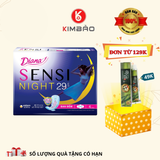  Set 5 Gói Băng Vệ Sinh Diana Sensi Night Ban Đêm 29cm (Gói 4 Miếng) 