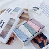  Set 5 Quần Lót Cotton Muji Hộp Trắng Nữ 