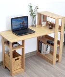  Bàn Làm Việc - Bàn Máy Tính Kèm Kệ Sách 
