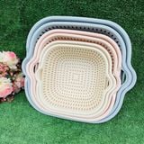  Set 3 Bộ Thau Rổ Nhựa Việt Nhật 