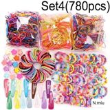  Set Kẹp Tóc Dây Thun 780 Chi Tiết Dành Cho Bé Gái 