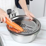  Rổ Bào Inox Có Chậu Đa Năng Tiện Dụng 