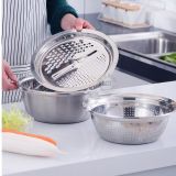  Rổ Bào Inox Có Chậu Đa Năng Tiện Dụng 