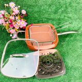  Chảo Chiên Vuông Đáy Từ 24cm 