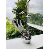  Bộ Thìa Dĩa Kèm Giỏ Đựng Thiên Nga Rapido Bằng Inox 