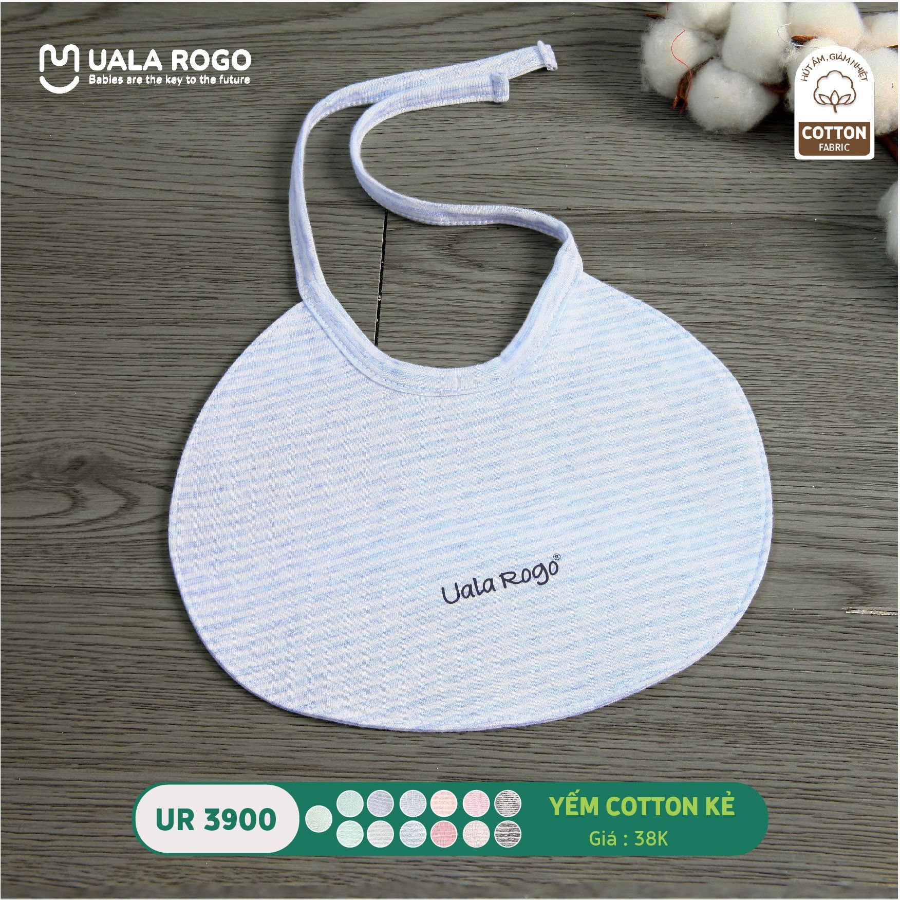  Yếm cotton kẻ bé trai UR 3900 