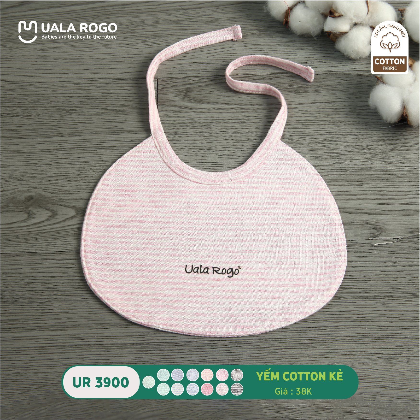  Yếm cotton kẻ bé gái UR 3900 