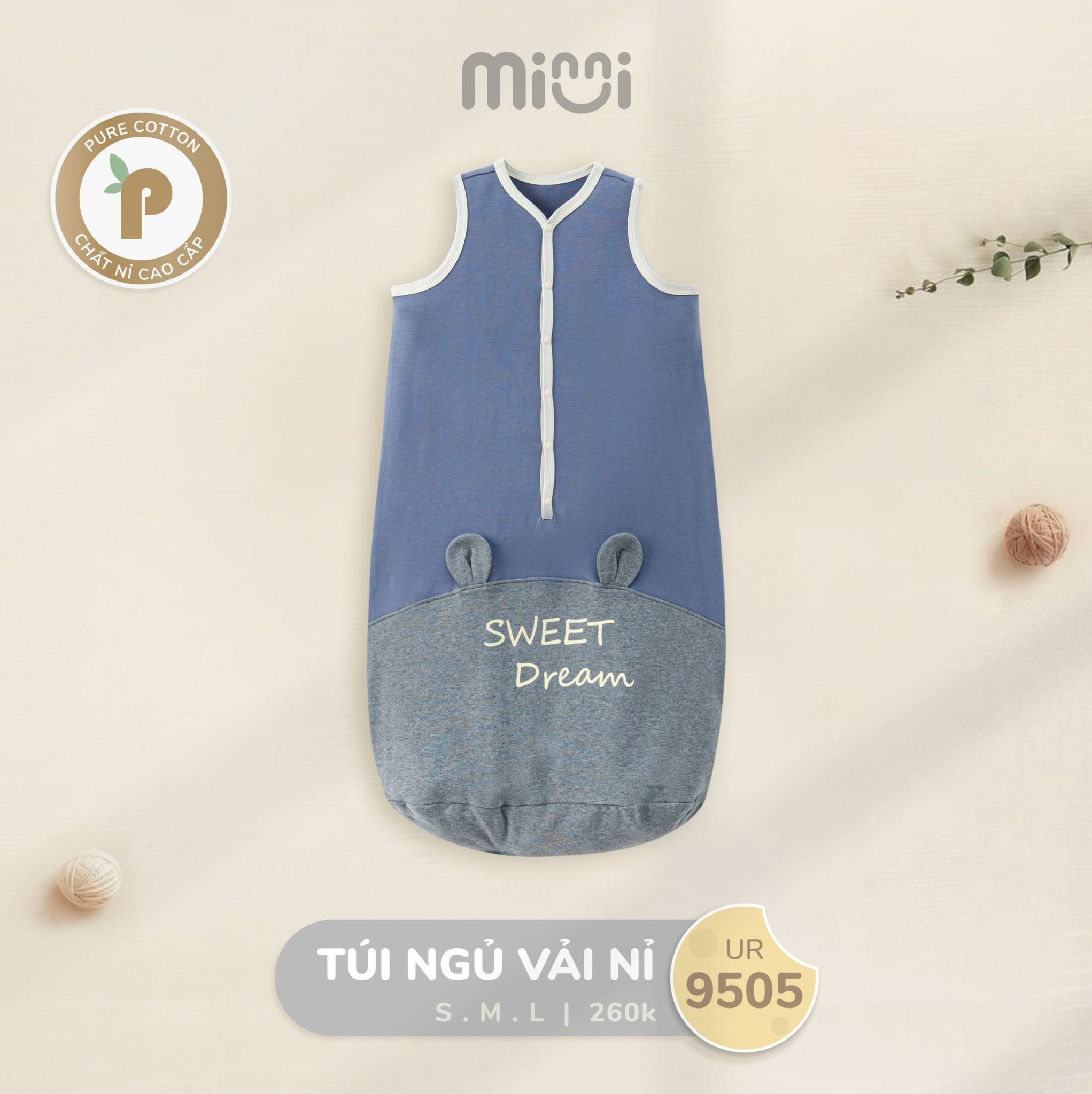  Túi ngủ minni nỉ cotton UR 9505 