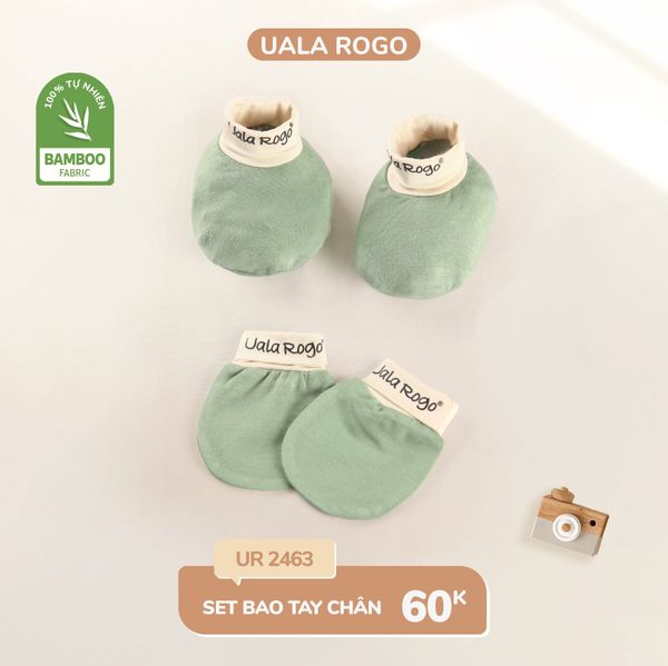  Set bao tay bao chân bamboo phối màu UR 2463 