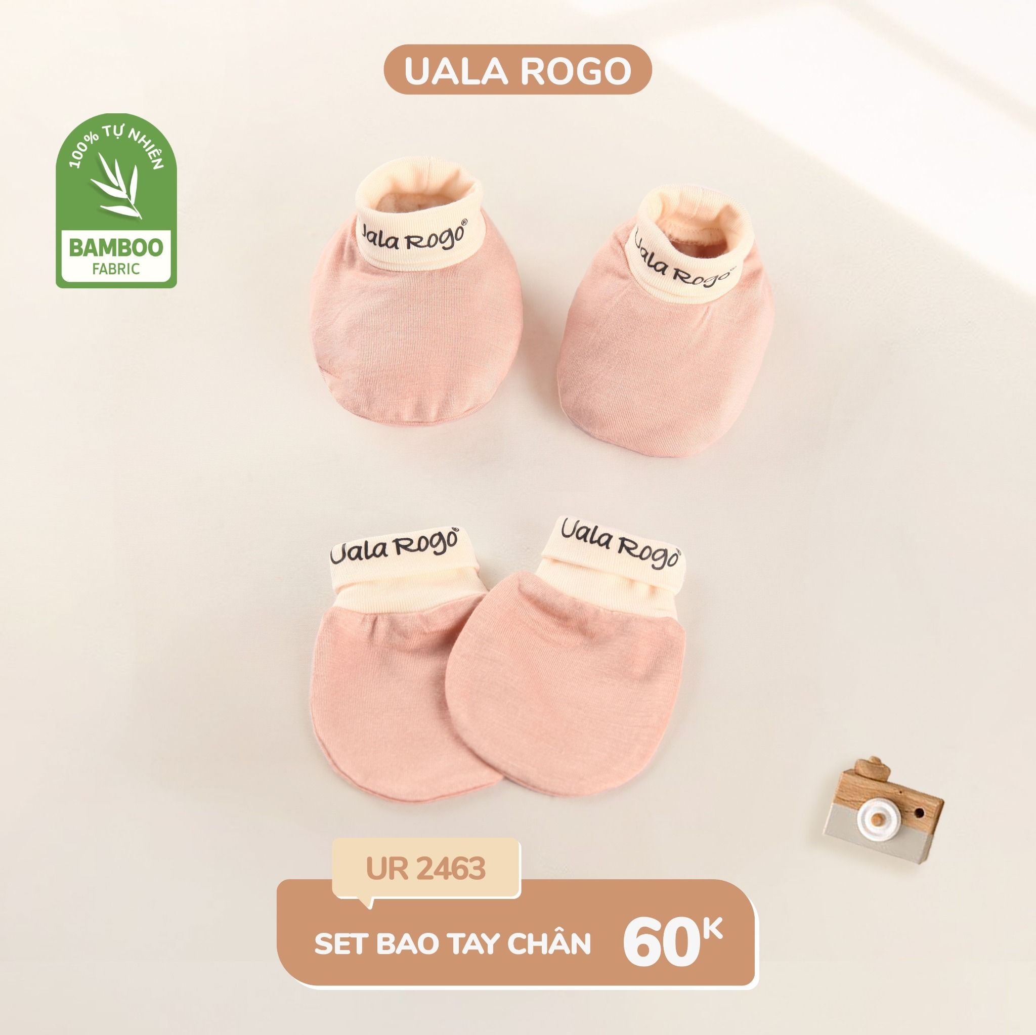  Set bao tay bao chân bamboo phối màu UR 2463 