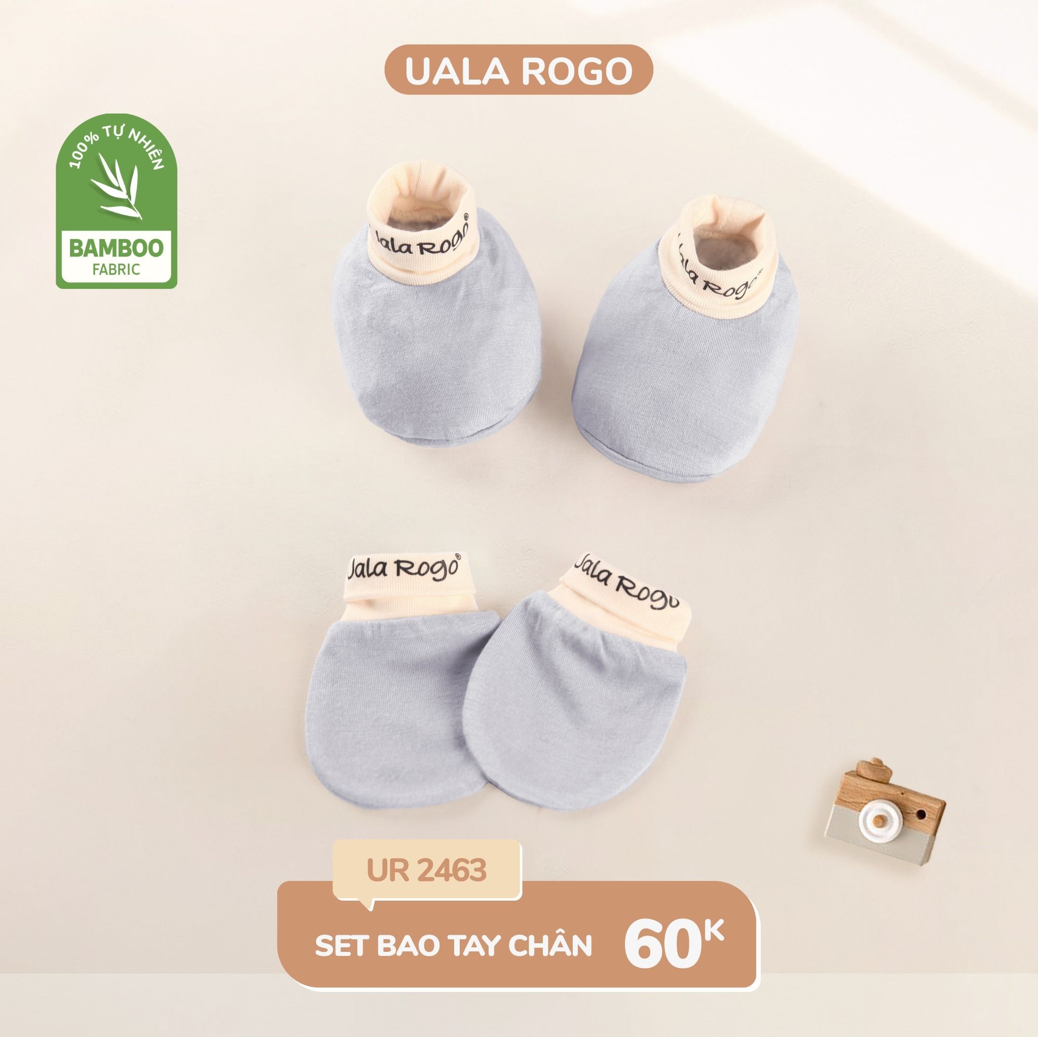  Set bao tay bao chân bamboo phối màu UR 2463 