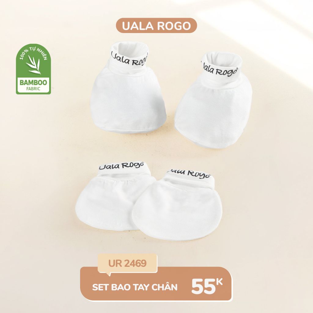  Set bao tay bao chân bamboo trơn UR 2469 