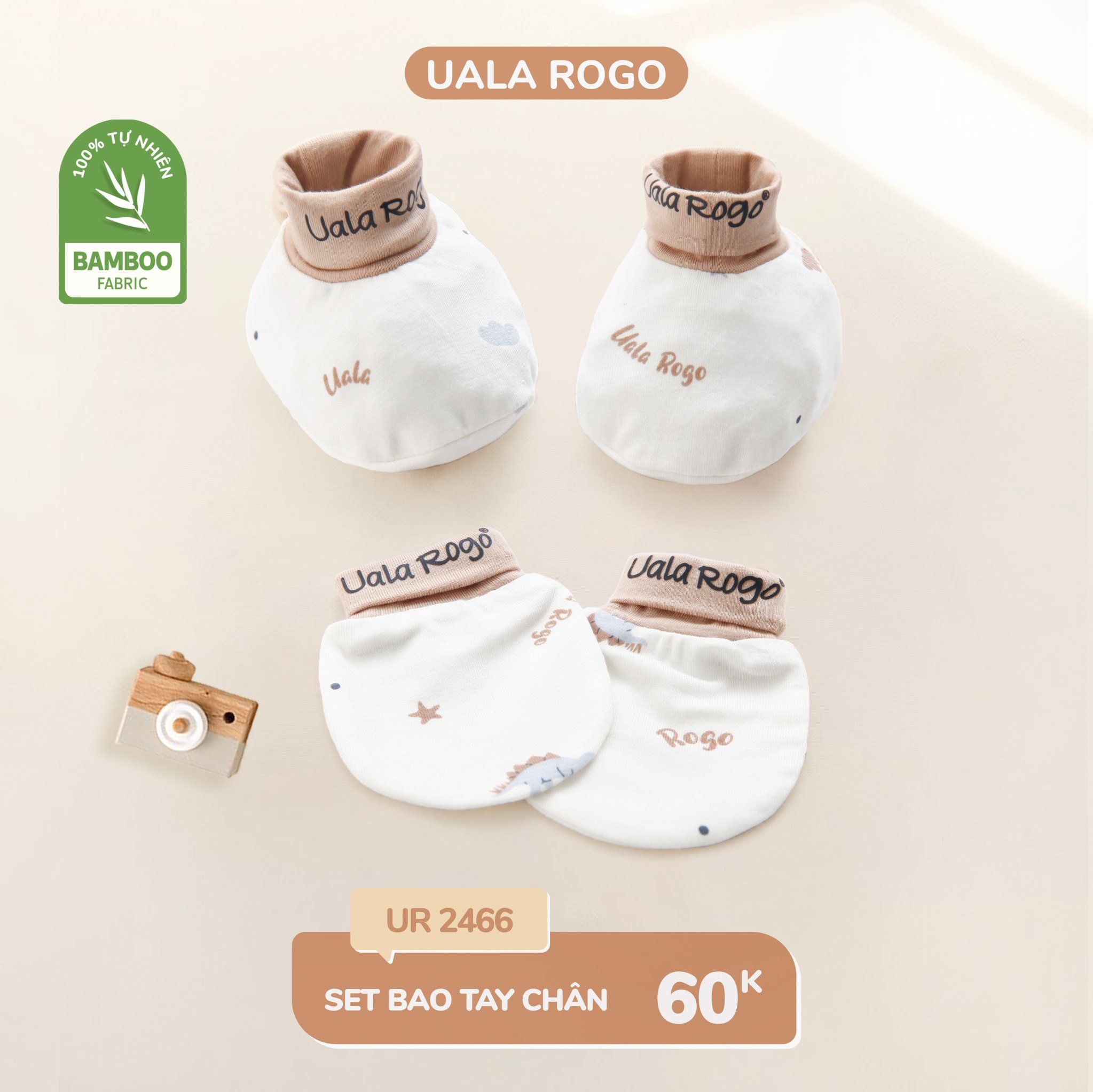  Set bao tay bao chân hoạ tiết UR 2466 