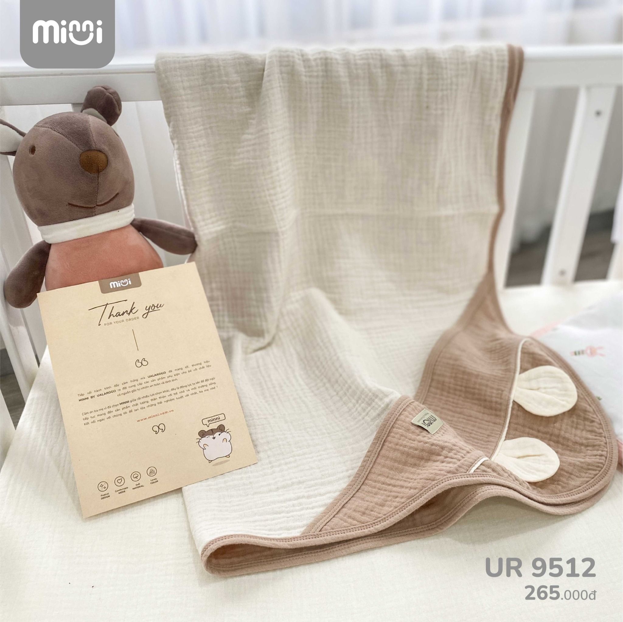  CHĂN Ủ XÔ MUSLIN UR 9512 