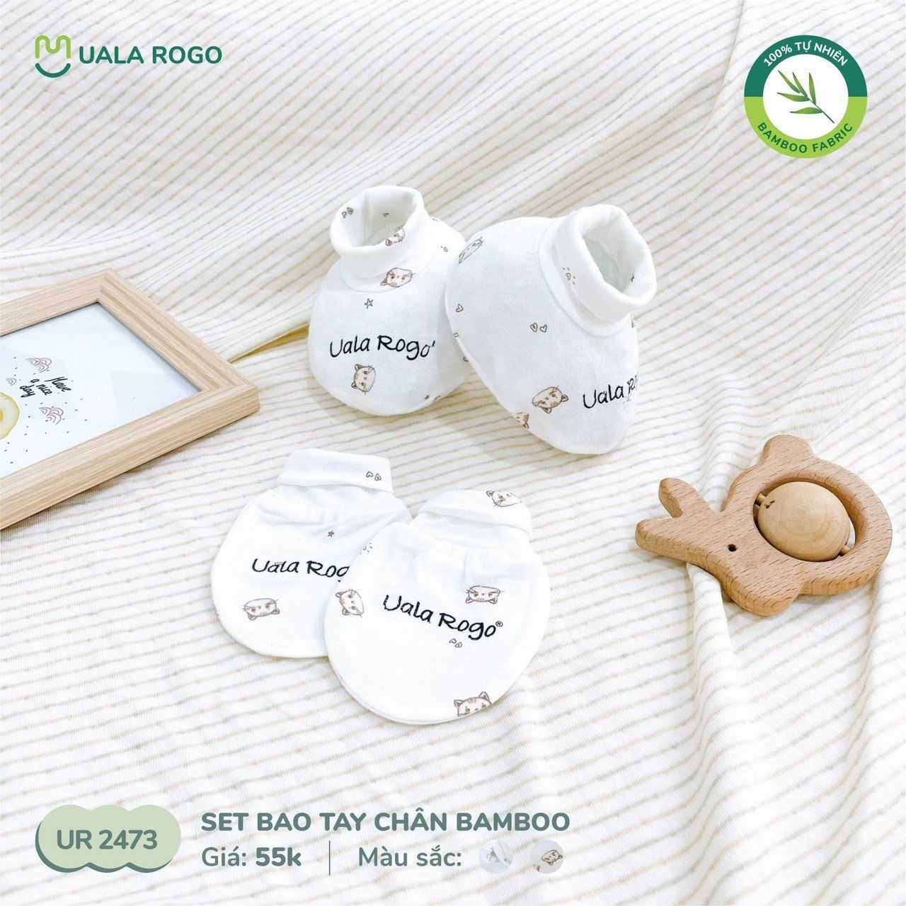  Set bao tay bao chân bamboo UR 2473 