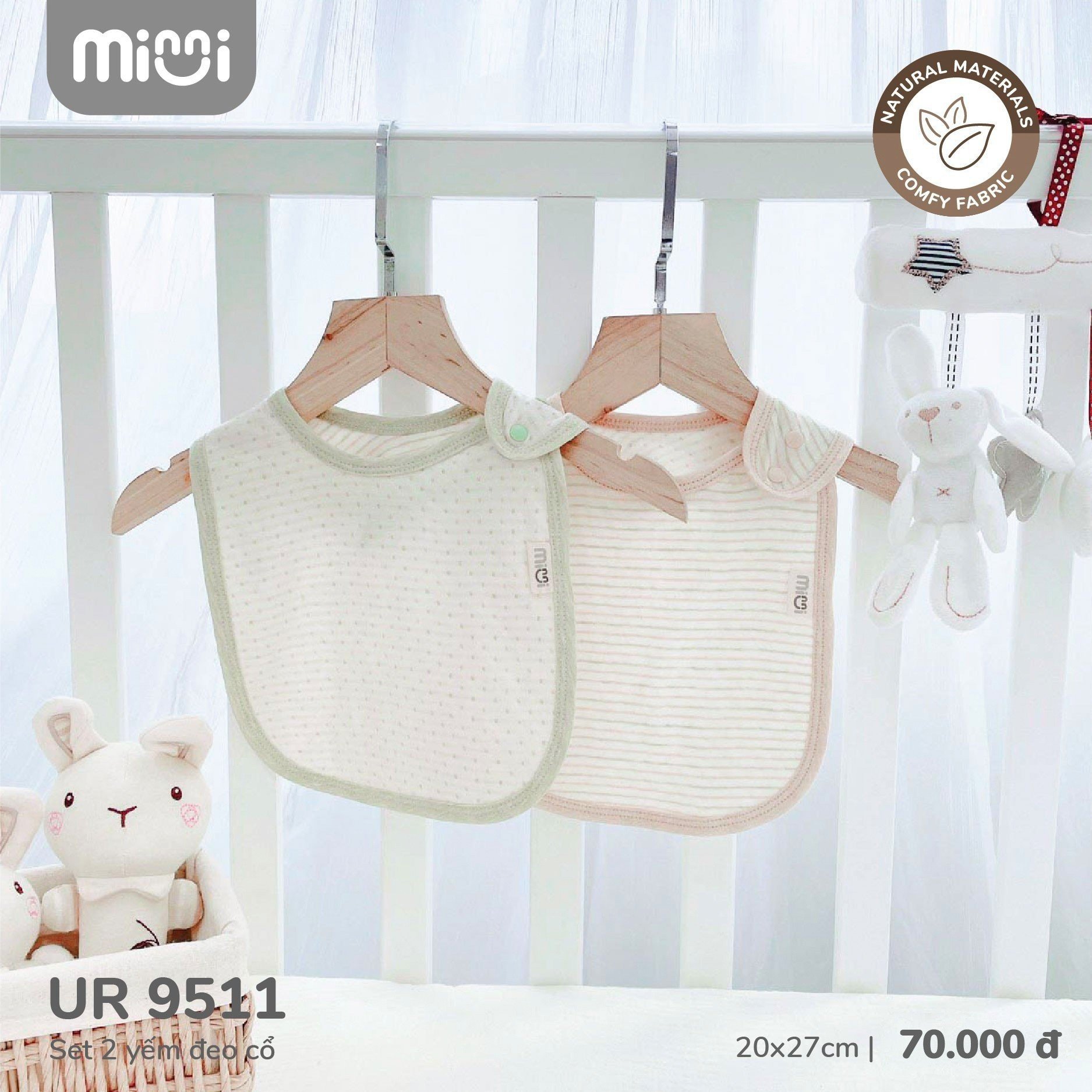 Set 2 yếm đeo cổ UR 9511