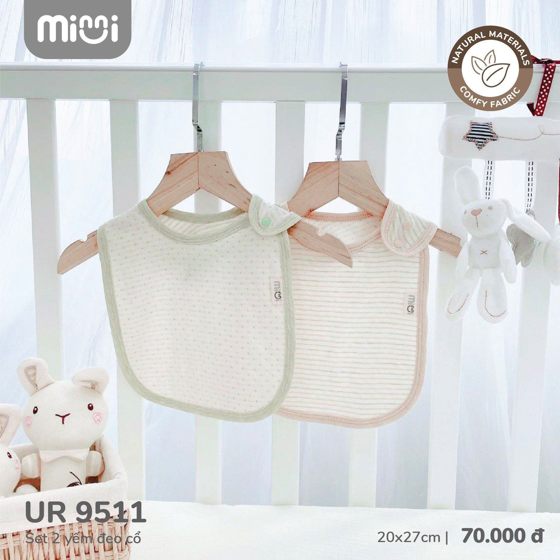  Set 2 yếm đeo cổ UR 9511 