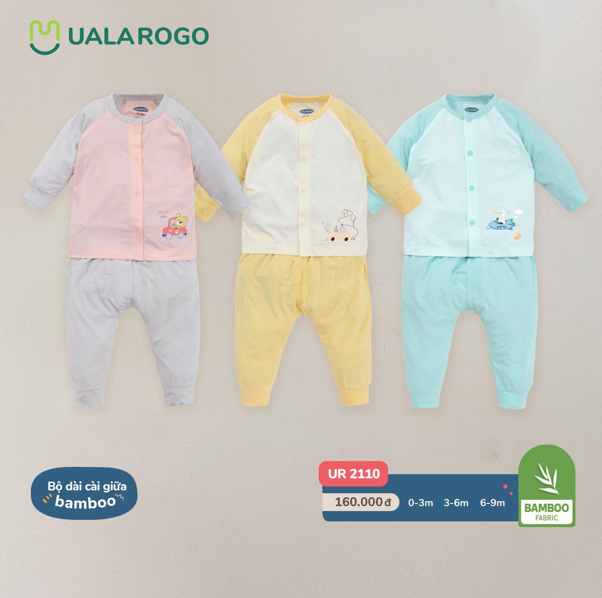 Bộ Cài Giữa Hoạ Tiết Hoạt Hình UR 2110