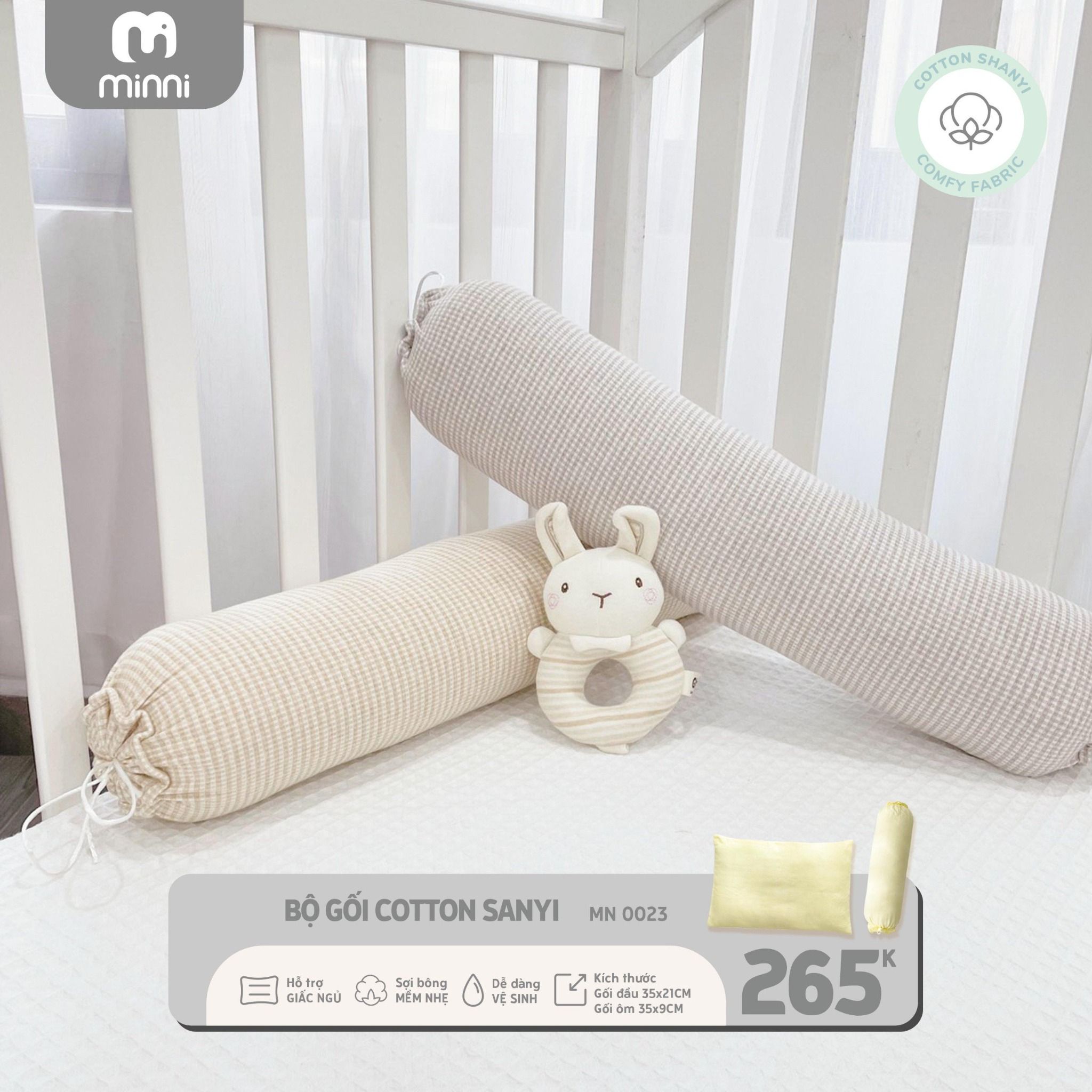  Set Bộ Gối Cotton Shanyi MN 0023 