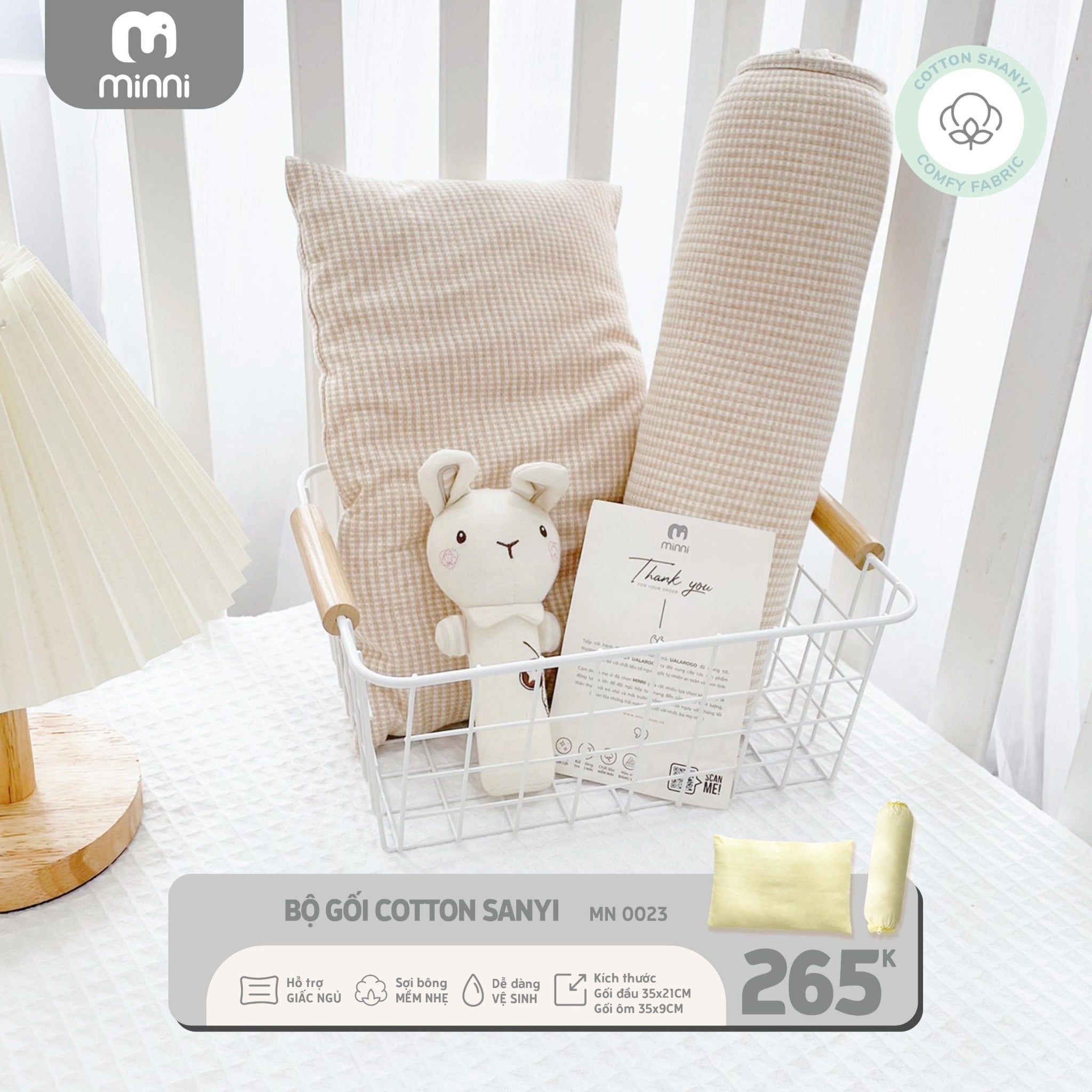 Set Bộ Gối Cotton Shanyi MN 0023