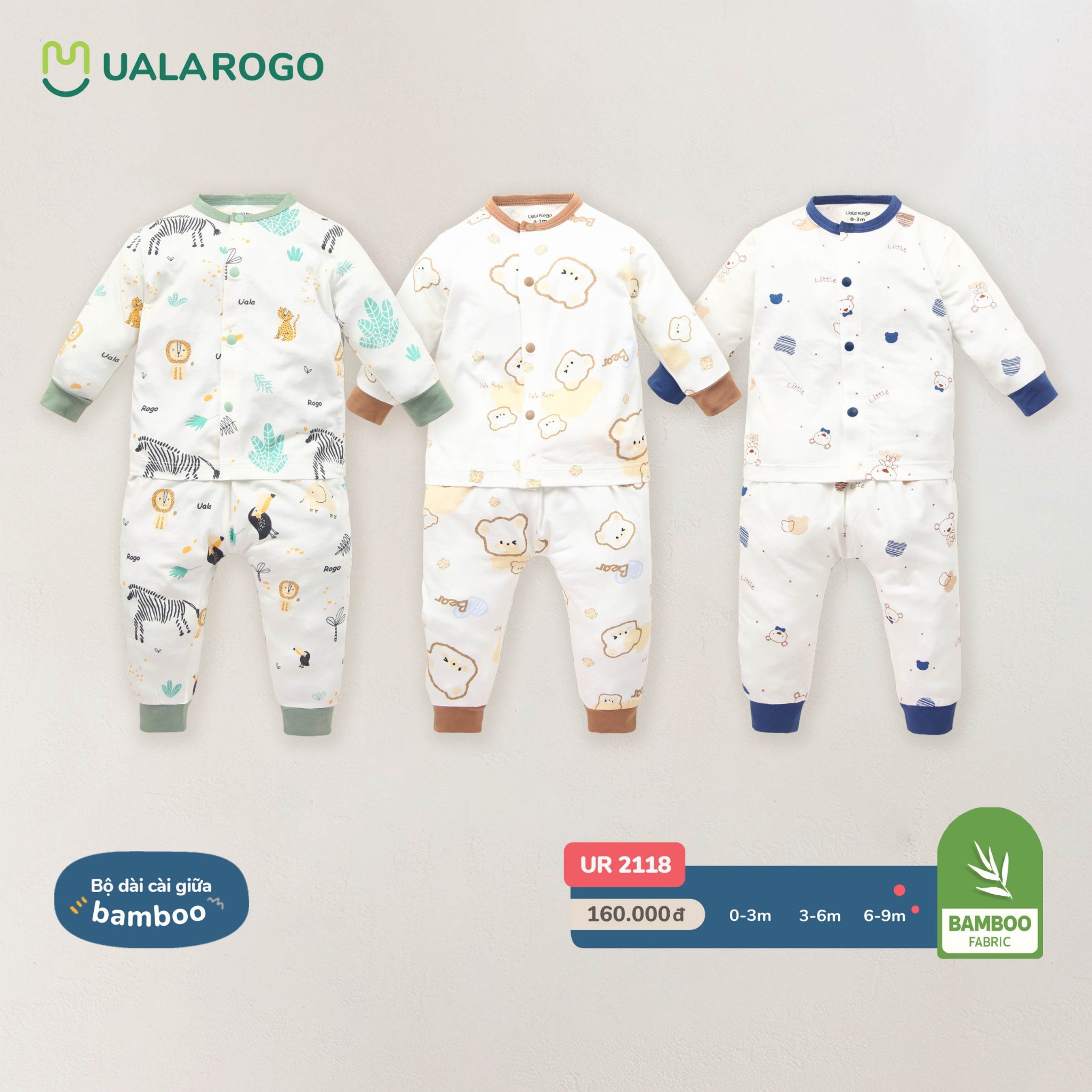 Bộ Dài Tay Cho Bé Sơ Sinh UR 2118
