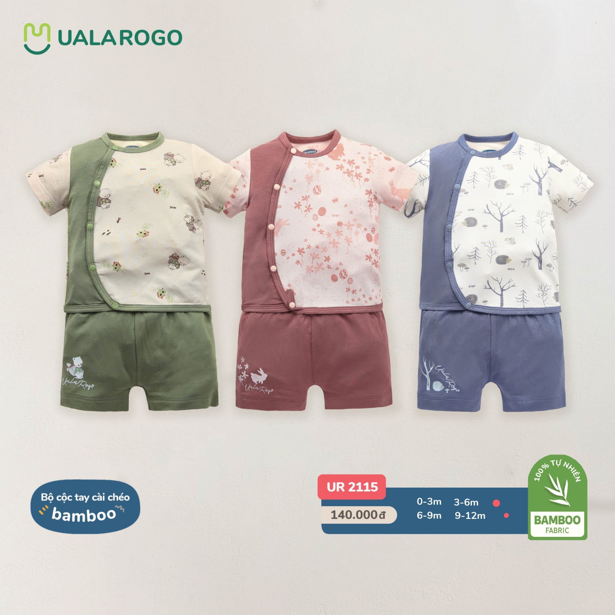 Bộ Cộc Tay Cài Chéo UR 2115