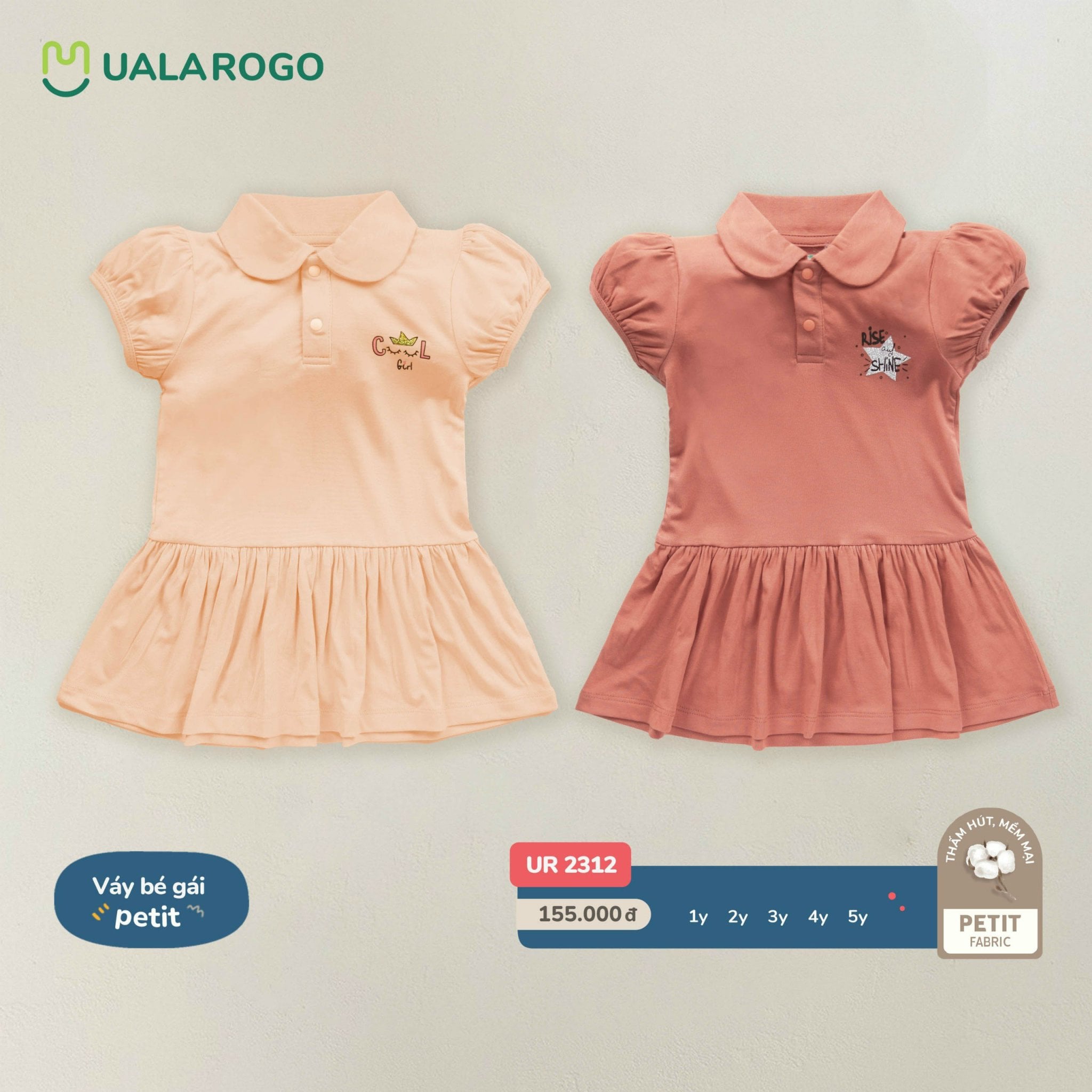 Váy Xoè Tay Bồng Có Cổ UR 2312