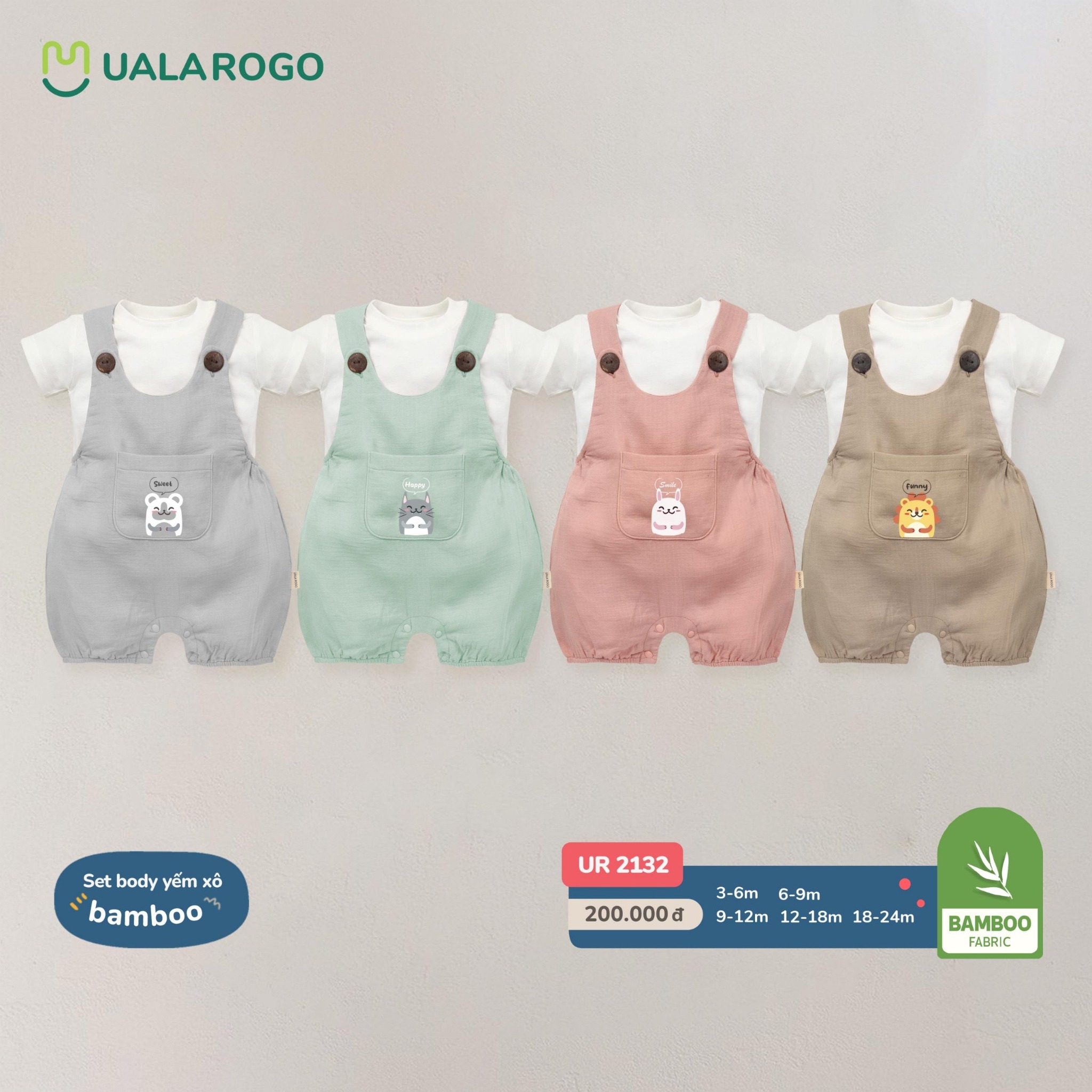 Set Body Yếm Xô Bamboo UR 2132