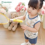  Bộ Sát Nách Bamboo In Hình Động Vật Ngộ Nghĩnh UR 2131 