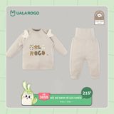  Bộ Sơ Sinh Nỉ Cài Chéo UR 3655 