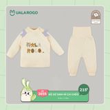  Bộ Sơ Sinh Nỉ Cài Chéo UR 3655 