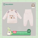  Bộ Sơ Sinh Nỉ Cài Chéo UR 3655 