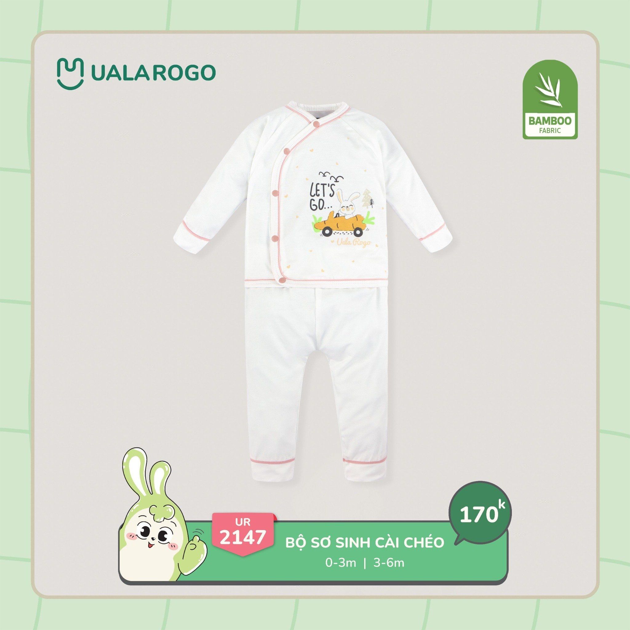  Bộ Sơ Sinh Cài Chéo UR 2147 