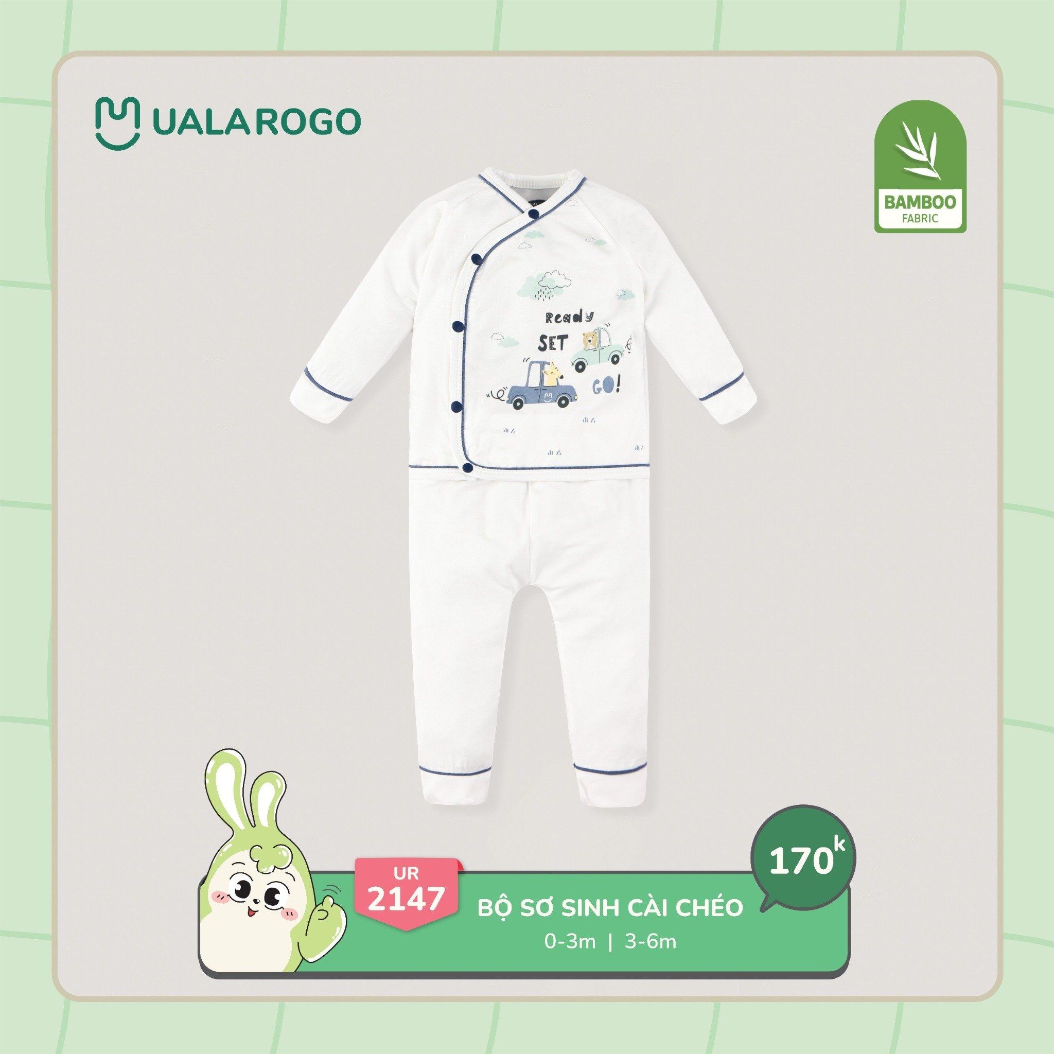  Bộ Sơ Sinh Cài Chéo UR 2147 